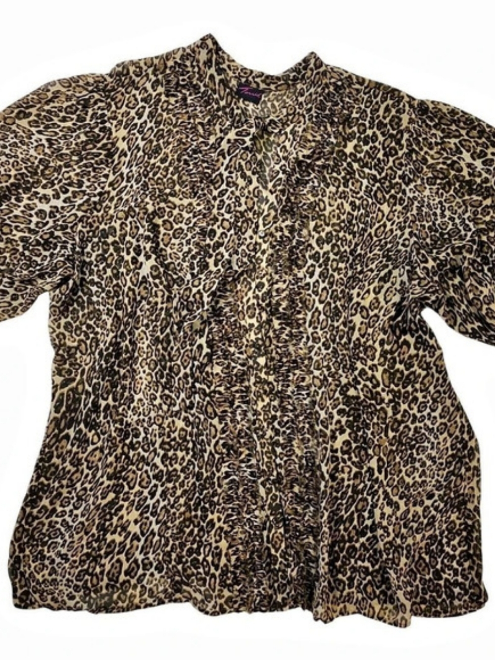 Torrid Leopard Print Blouse-Size 3XL
